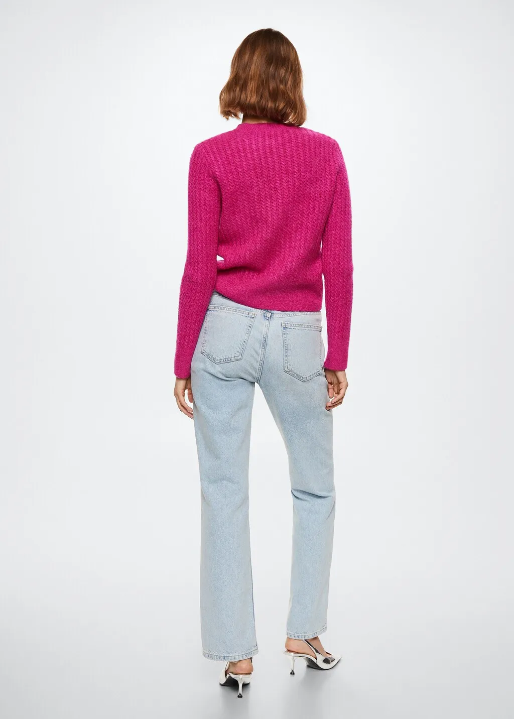 Pullover maglia intrecciato