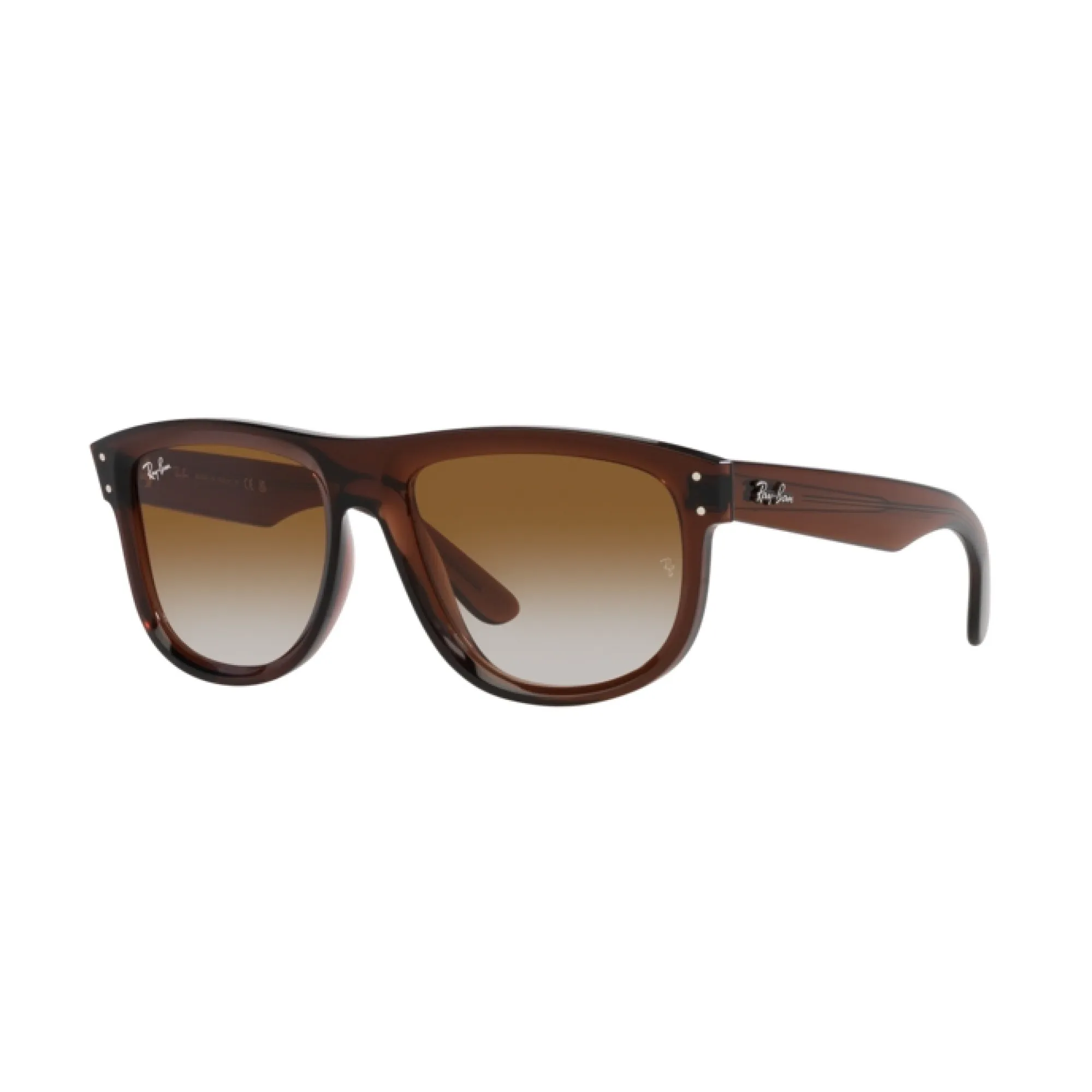   Ray-Ban RB R0501S Boyfriend Reverse 6709CB Marrone Trasparente | Occhiale Da Sole Unisex 