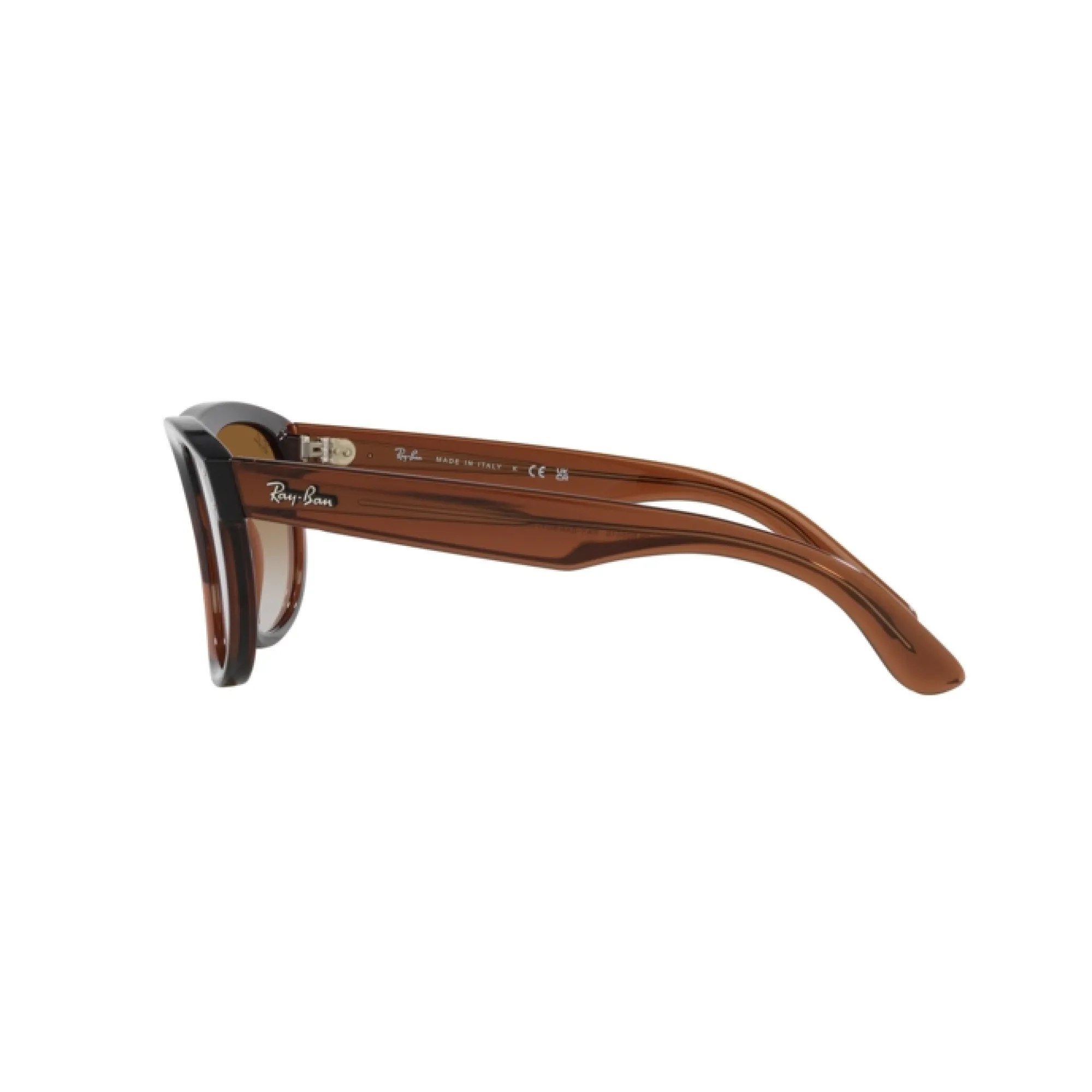   Ray-Ban RB R0501S Boyfriend Reverse 6709CB Marrone Trasparente | Occhiale Da Sole Unisex 