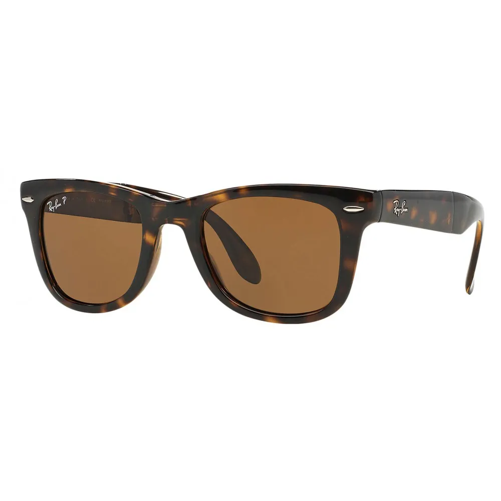Ray-Ban - RB4105 710/57 - Original Wayfarer Classic Pieghevoli - Tartaruga - Marrone B-15 - Occhiali da Sole - Eyewear