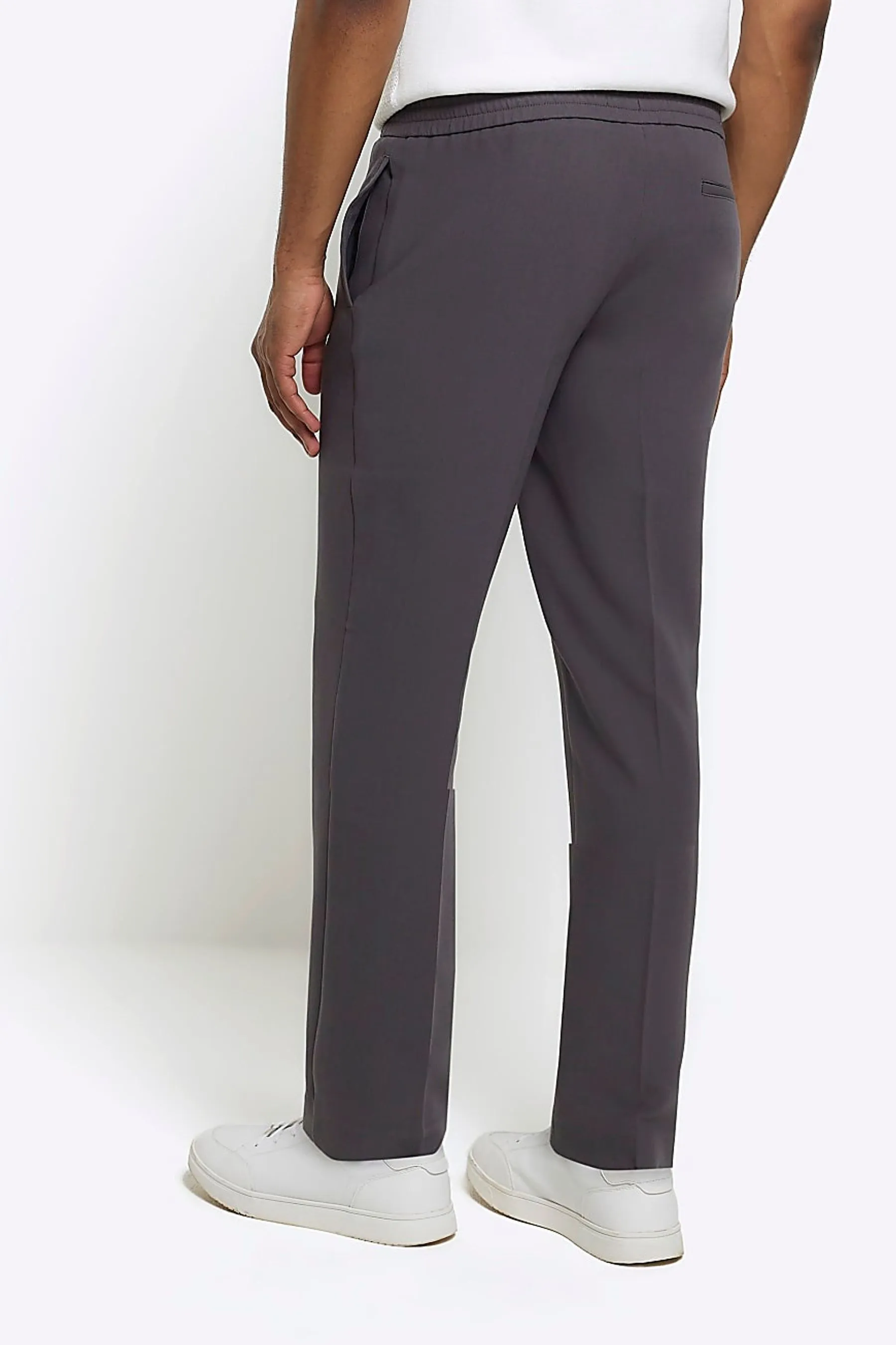River Island - Pantaloni in doppio jersey con elastico    