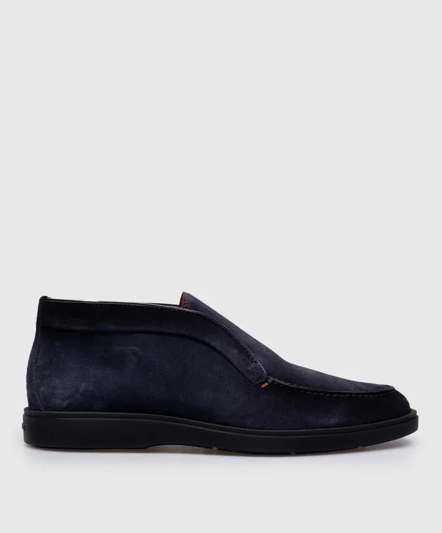 Santoni Deserti in camoscio blu MGDG17823OOTEGEX