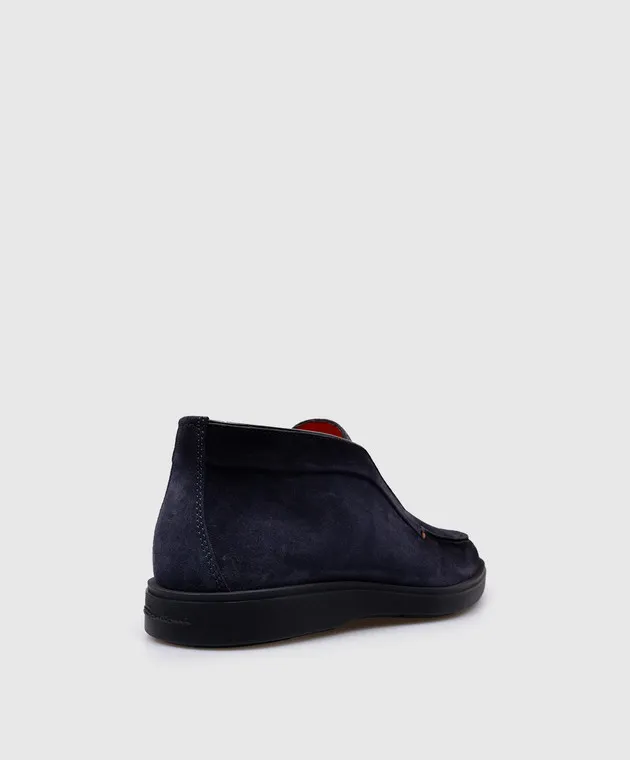 Santoni Deserti in camoscio blu MGDG17823OOTEGEX