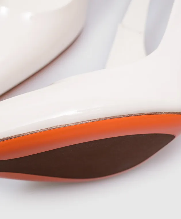 Santoni Slingback in vernice bianca WDSX70298HA2TVHD