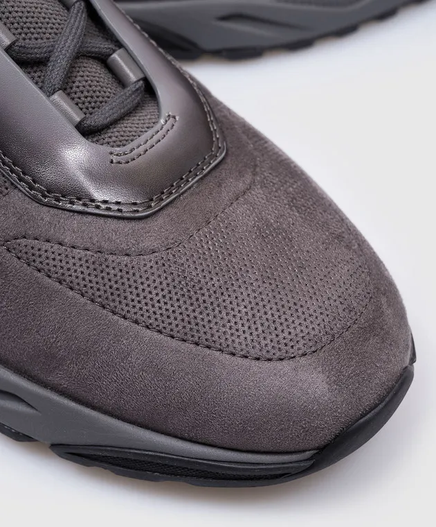 Santoni Sneakers HEYDAY combinate grigie con una sfumatura MBIO22042ANENCXB