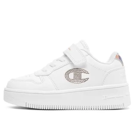 Scarpe Bimba Champion G Rebound Platform Glitters G PS S32830 CHA WW008 Bianco