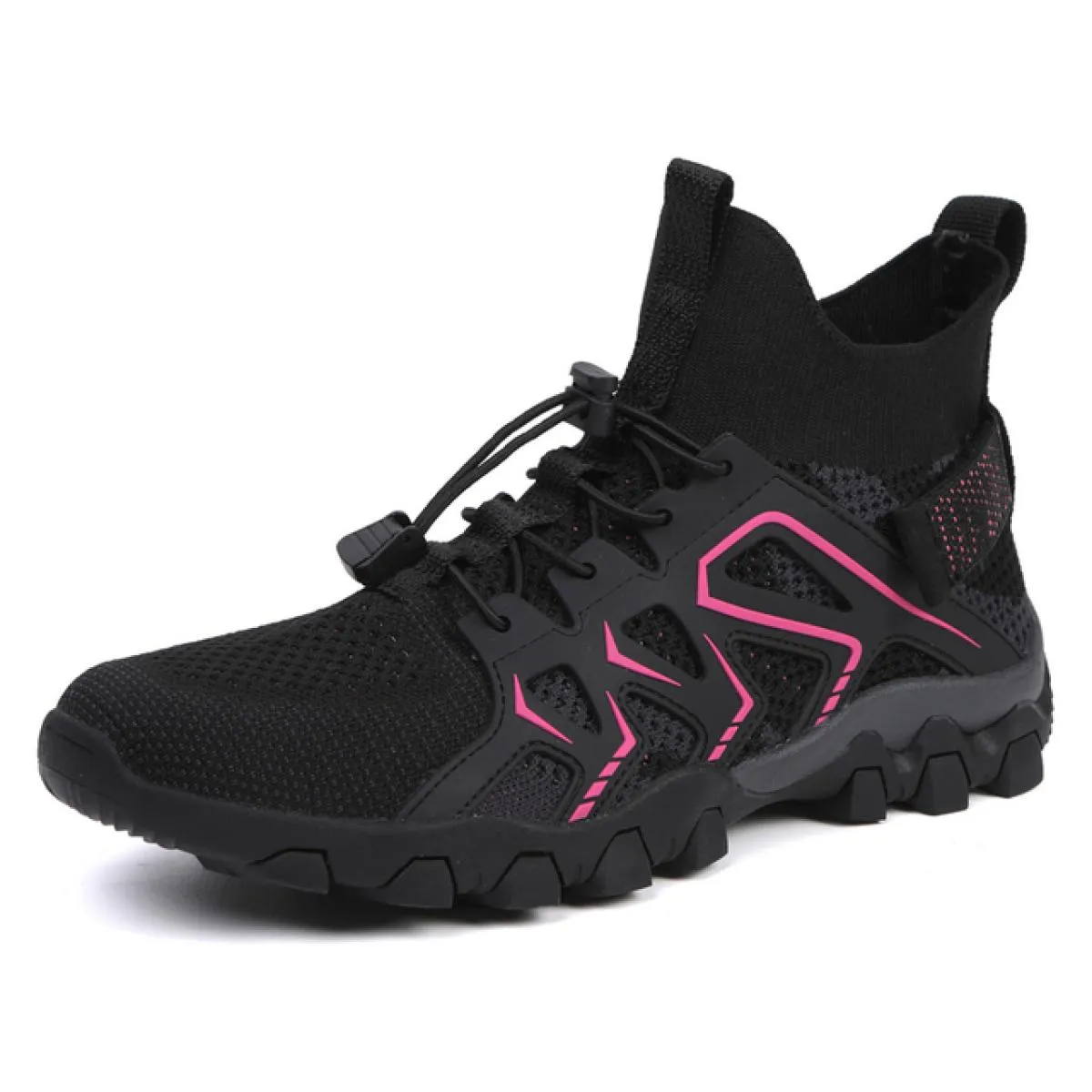 Scarpe da trekking per coppia Tessuto a rete con lacci Scarpe sportive alla moda quotidiane Scarpe comode da viaggio per escursi