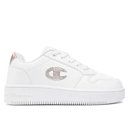 Scarpe Donna Champion G Rebound Platform Glitters G GS S32872 CHA WW008 Bianco