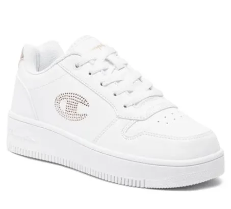 Scarpe Donna Champion G Rebound Platform Glitters G GS S32872 CHA WW008 Bianco