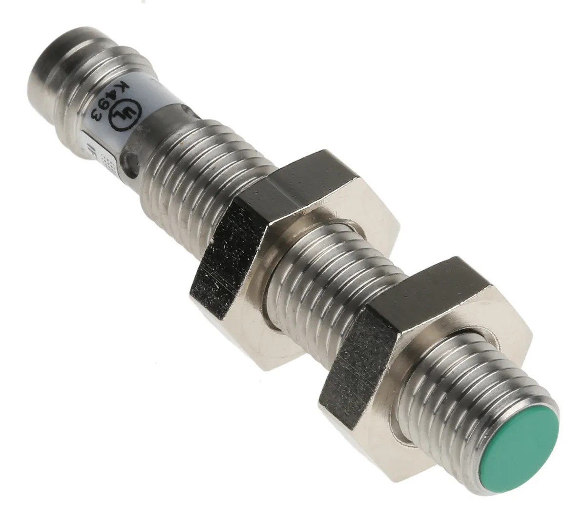 Sensore di prossimità Cilindro filettato Baumer, M8, rilevamento 2 mm, 10 → 30 V c.c.
