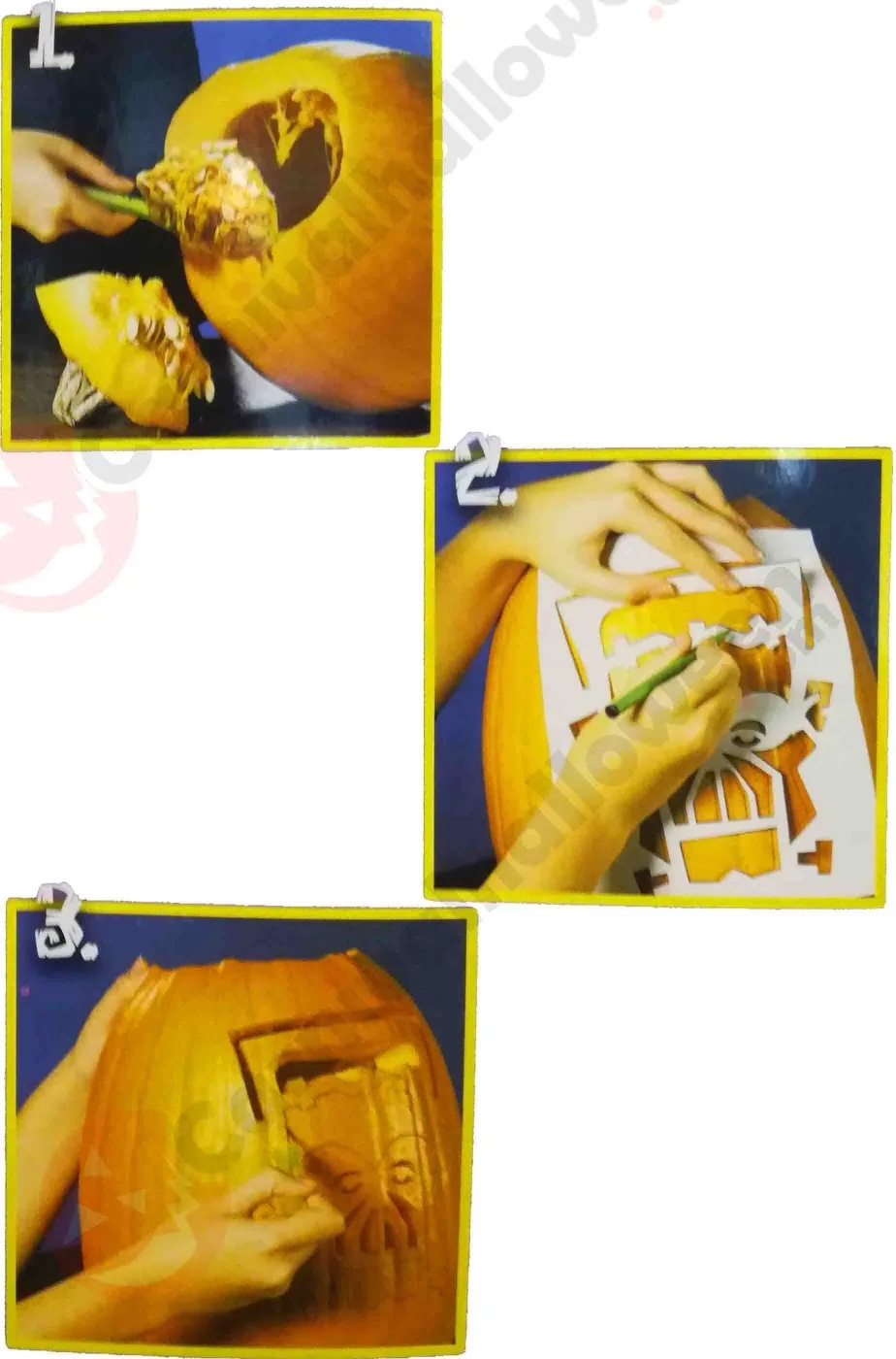 Set o kit di posate per intagliare la zucca ad Halloween
