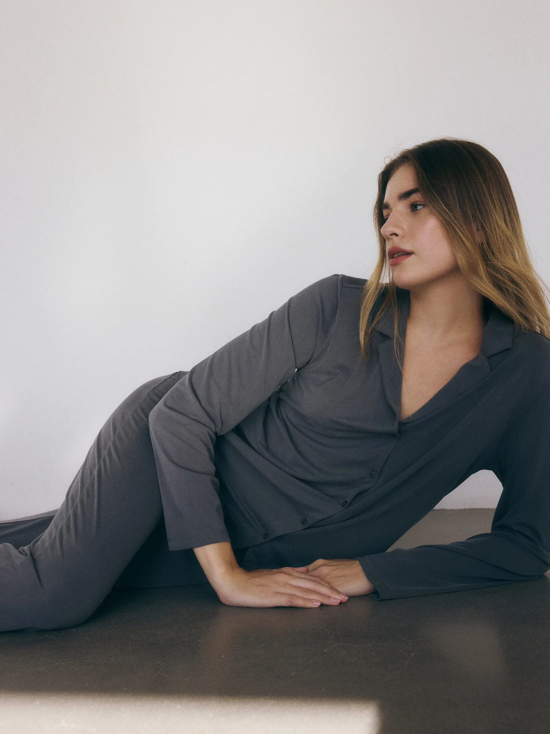 Set pigiama da due pezzi in misto modal