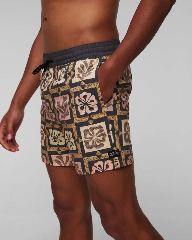 Shorts da bagno da uomo Billabong Tiki Reef Layback