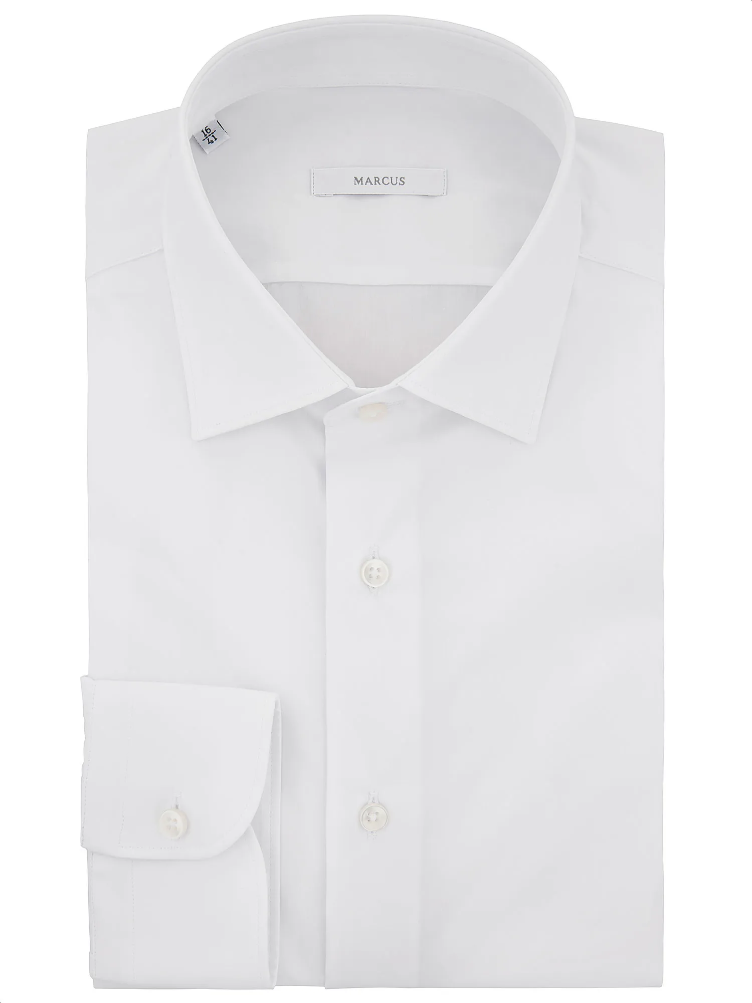 Slim white shirt in stretch fabric