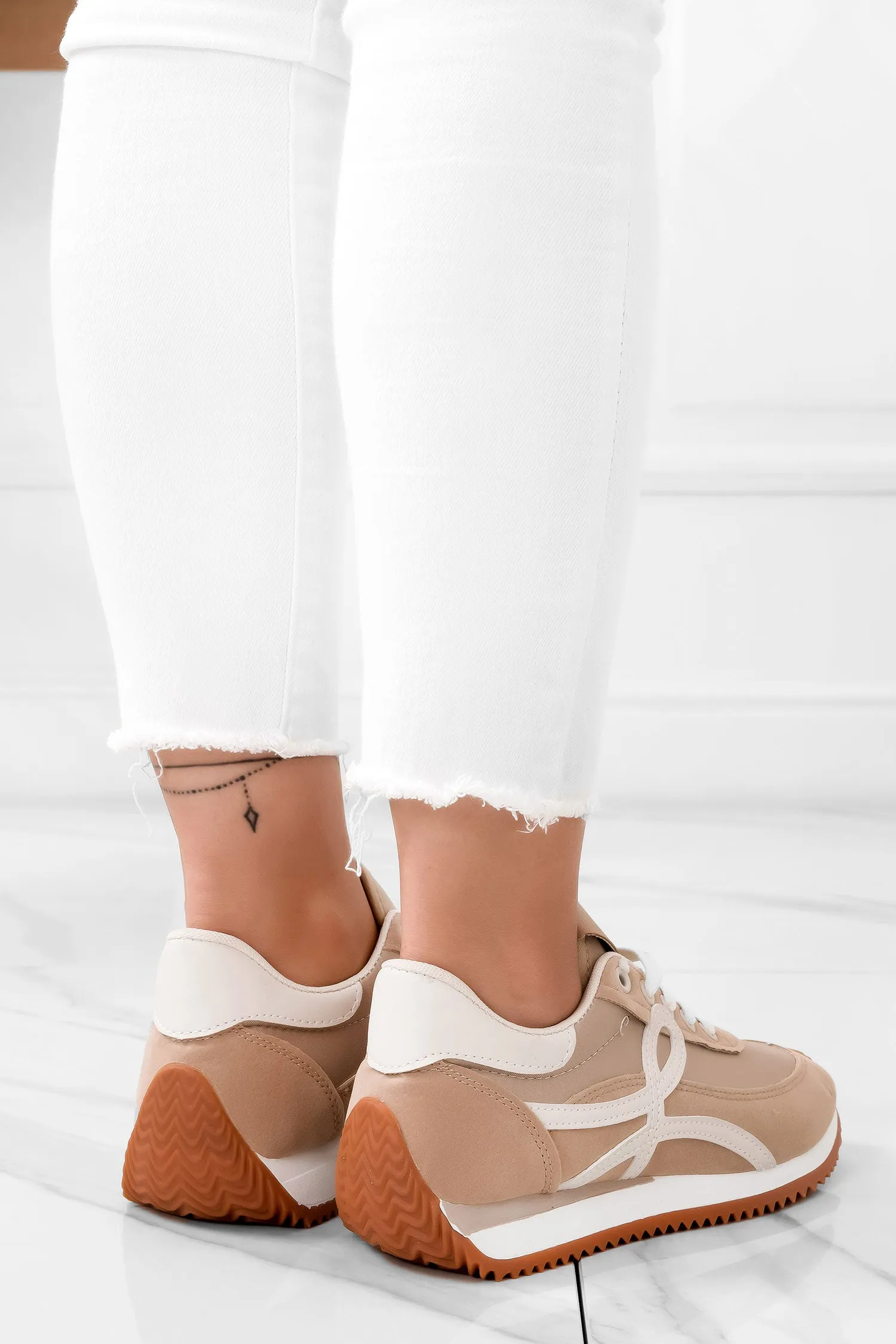 Sneakers sportive beige