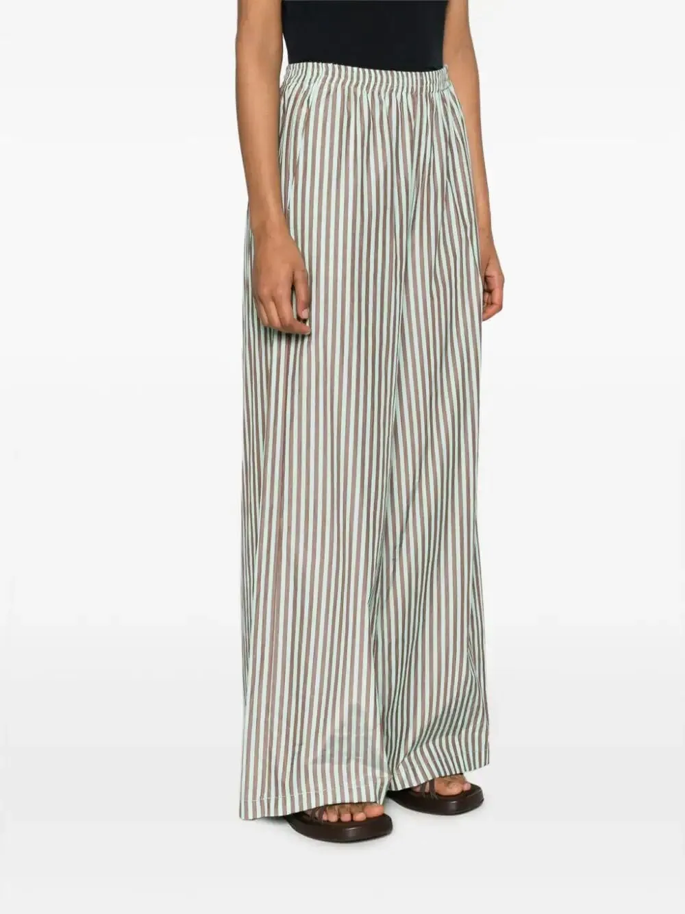 Striped `Chic Taffetas` Palazzo Pants