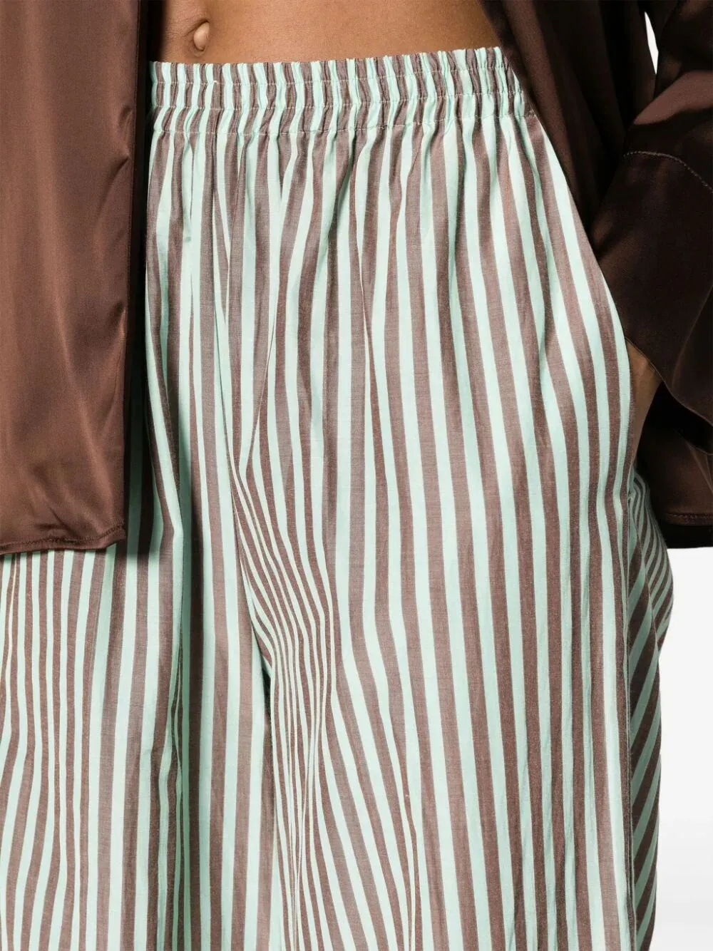 Striped `Chic Taffetas` Palazzo Pants