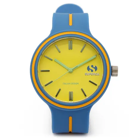 SUPERGA Orologio Superga solo tempo acciaio cint. silic.