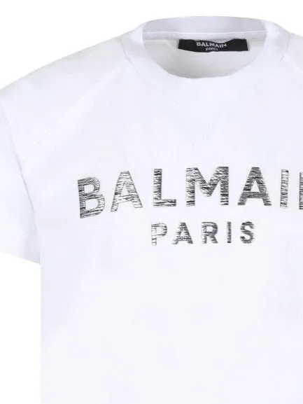 T-shirt con logo Balmain A/I 2024
