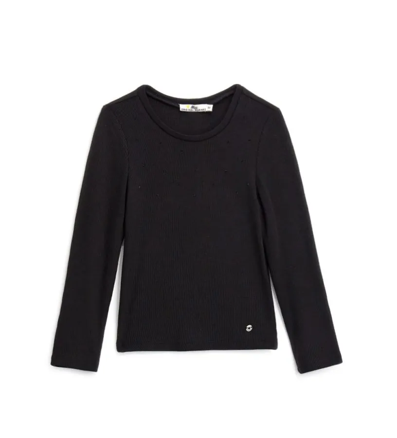 --T-shirt con strass-