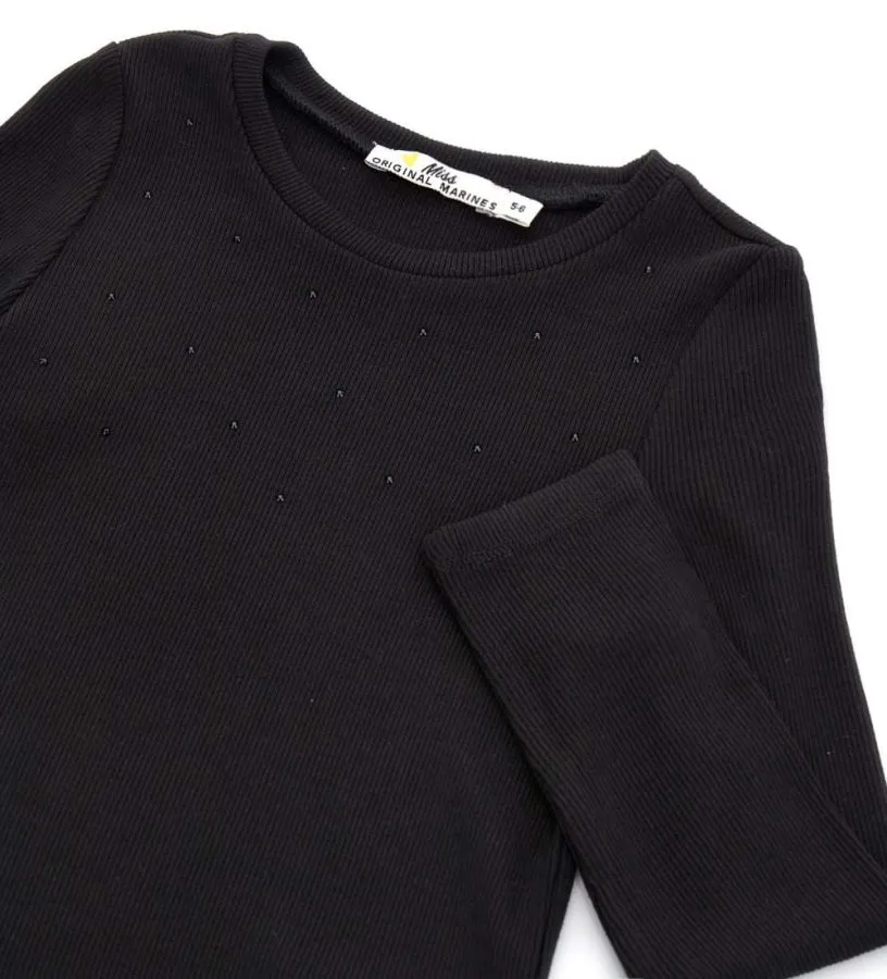 --T-shirt con strass-