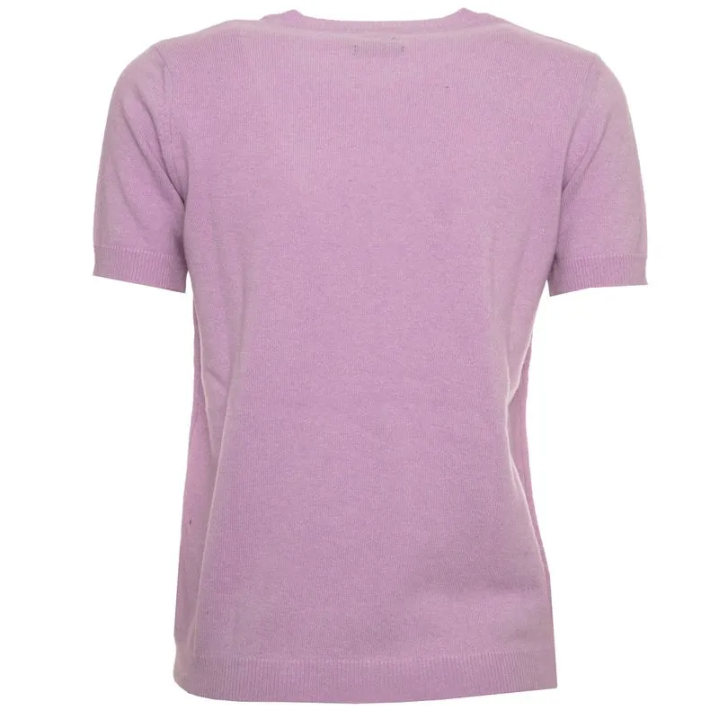 T-Shirt Giro in lana vergine e cashmere 