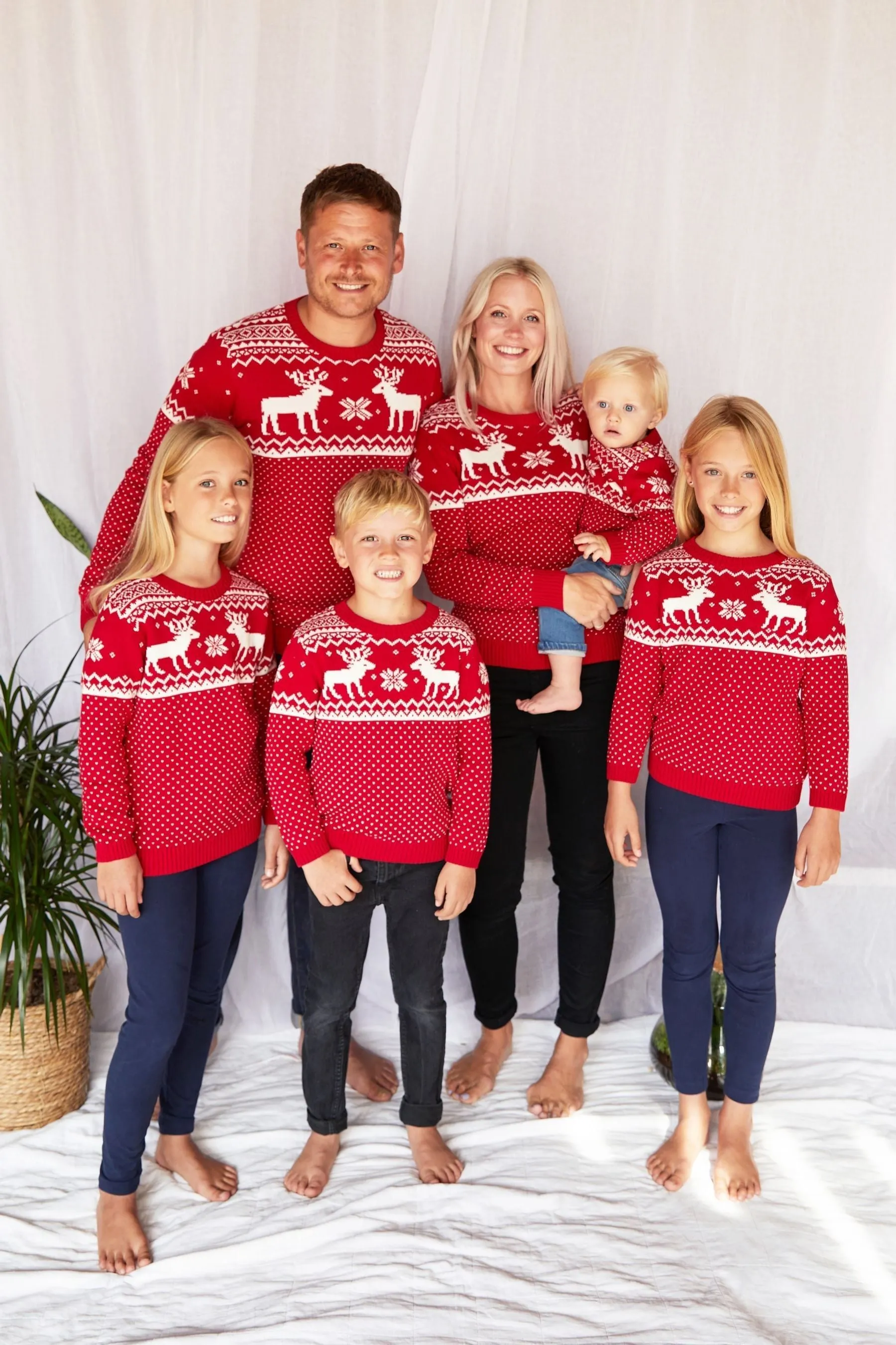 The Little Tailor Bambini Natale Renna Fairisle Maglione    