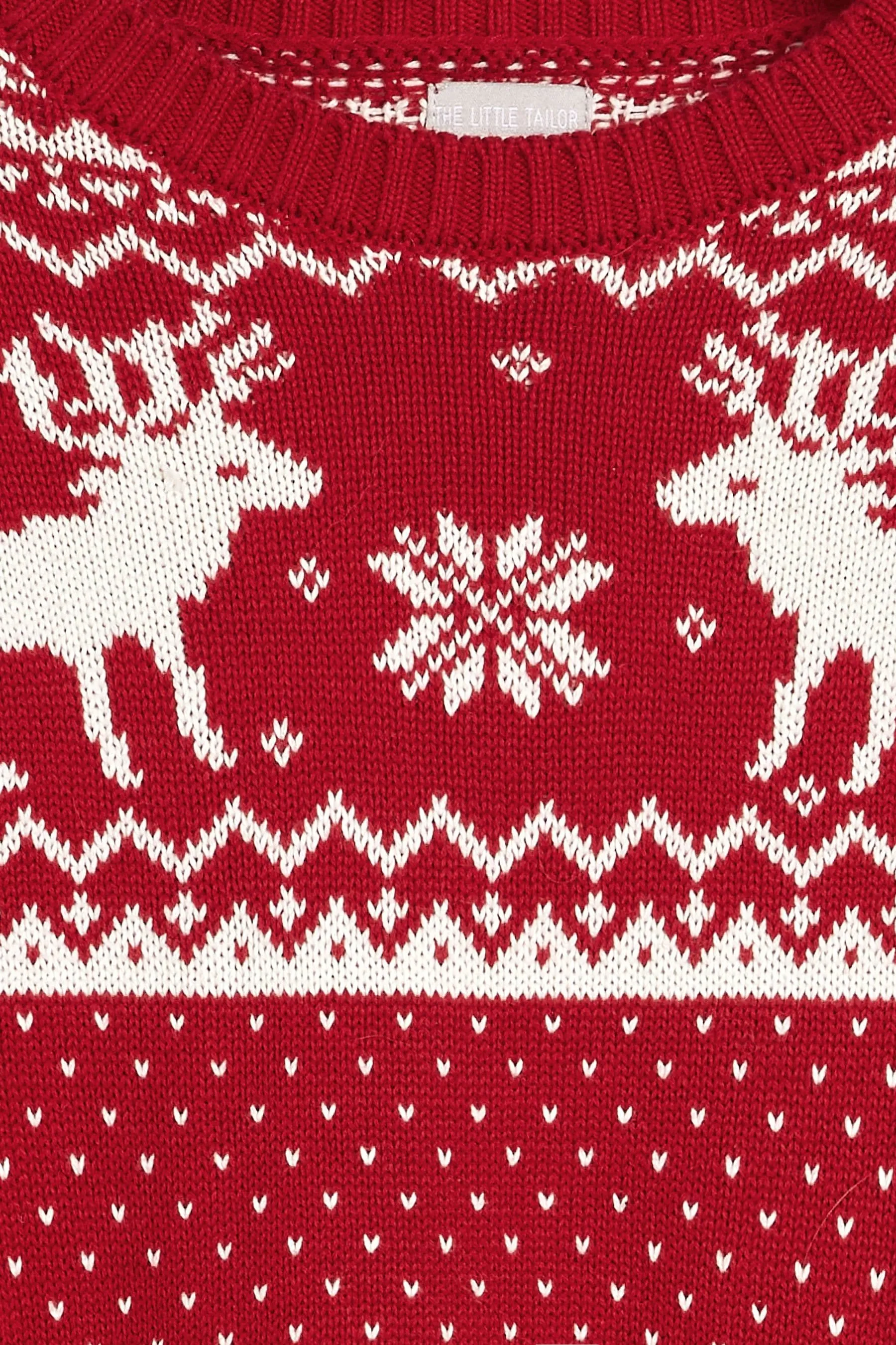 The Little Tailor Bambini Natale Renna Fairisle Maglione    