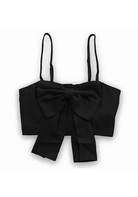 Top donna fiocco LAW105 nero