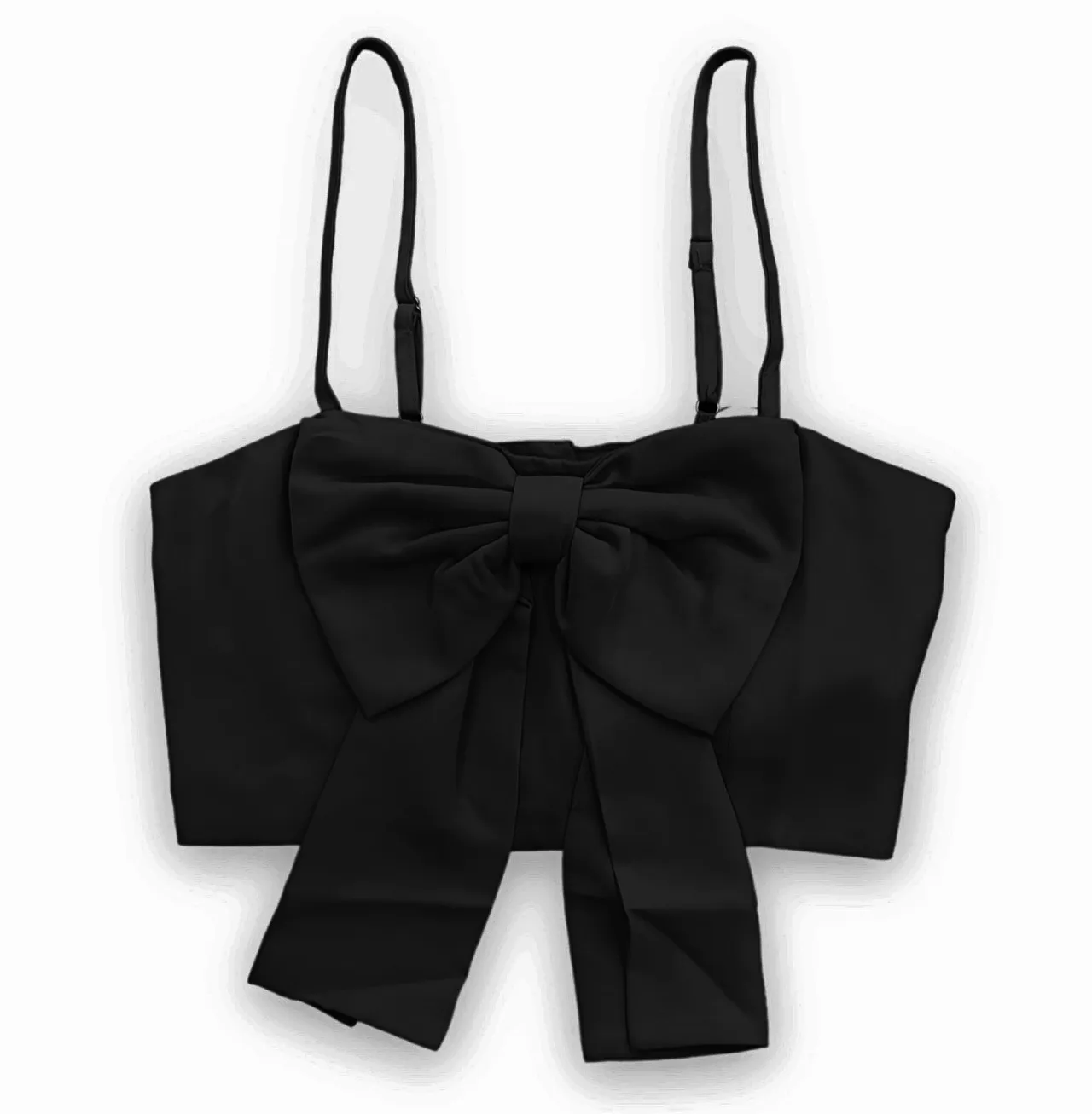 Top donna fiocco LAW105 nero