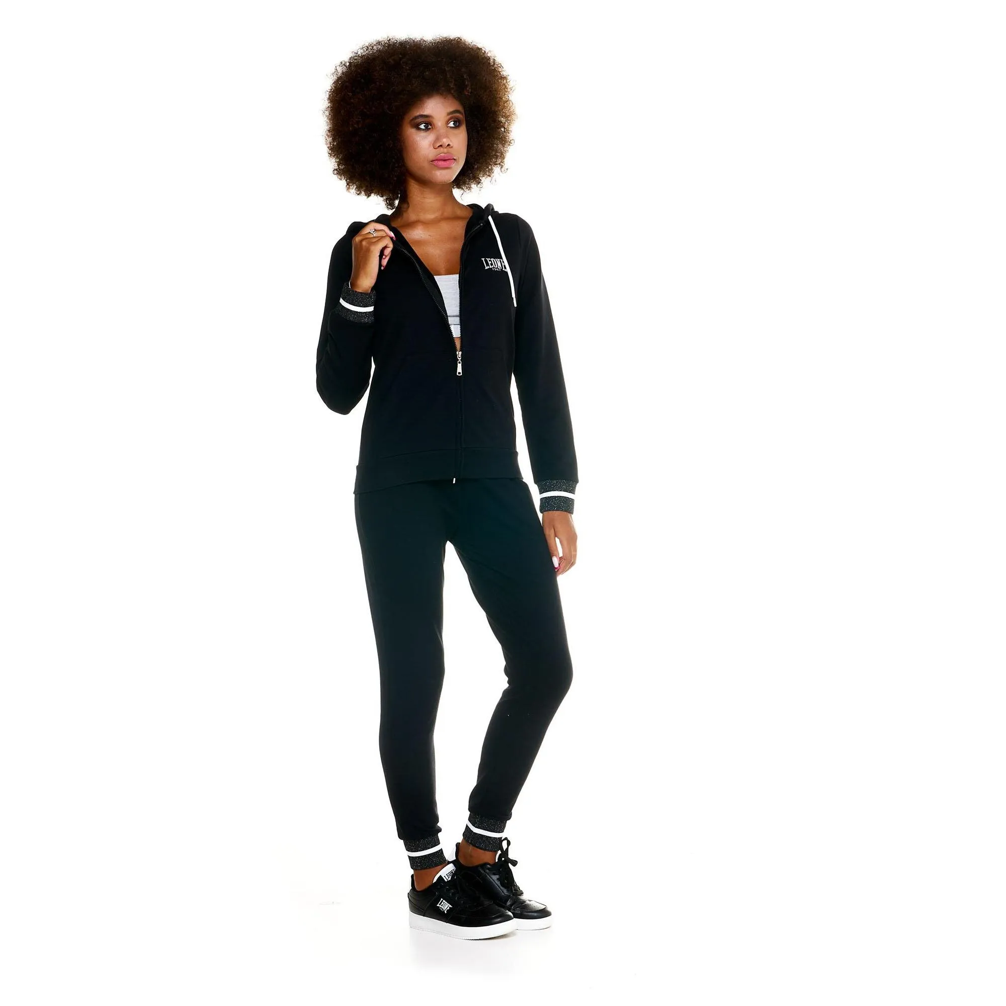 Tuta Leone con cappuccio da donna tuta con zip intera Greyss