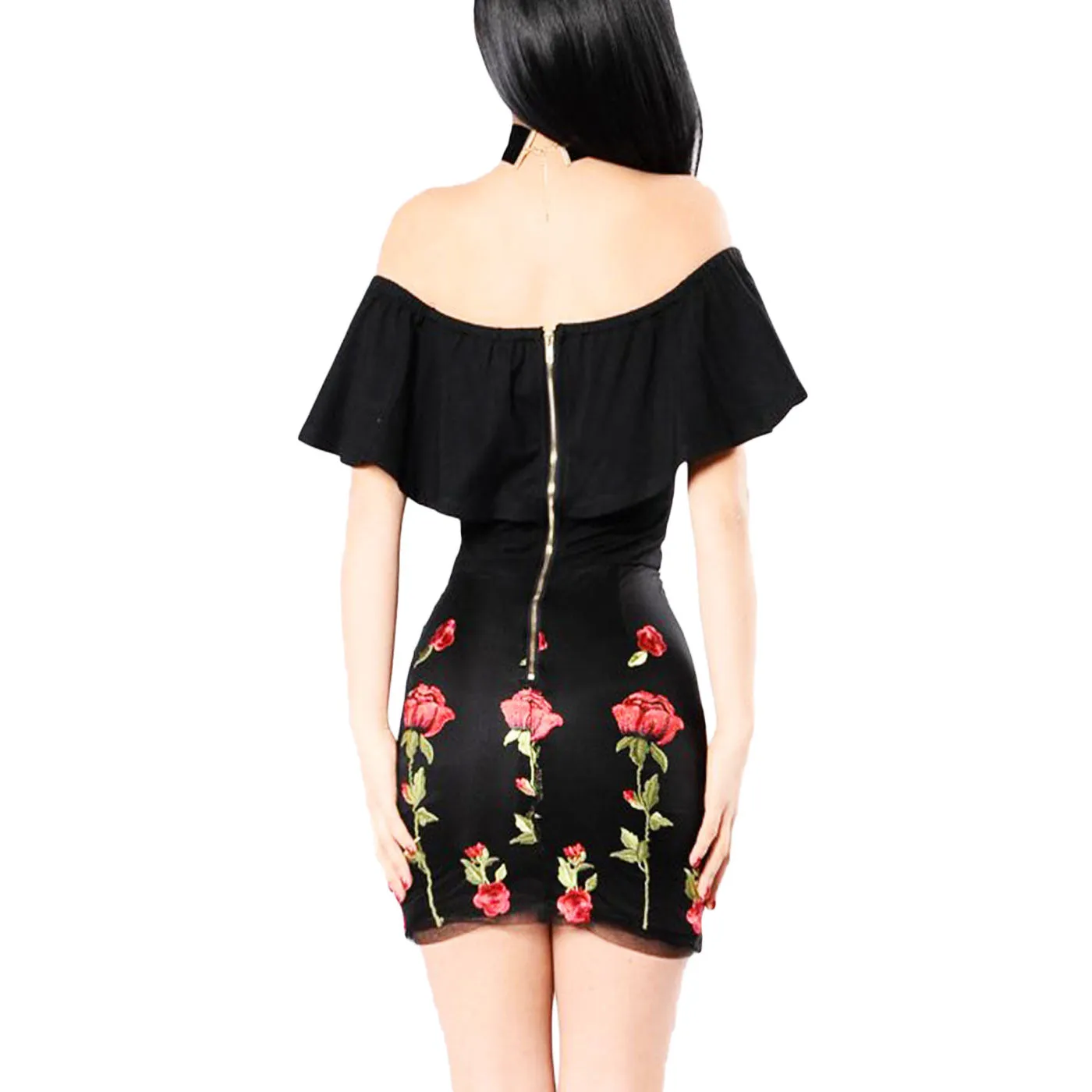 Vestito donna miniabito aderente DL-2114