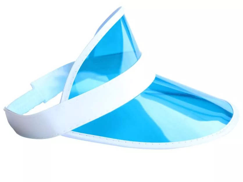 Visiera parasole blu-bianca