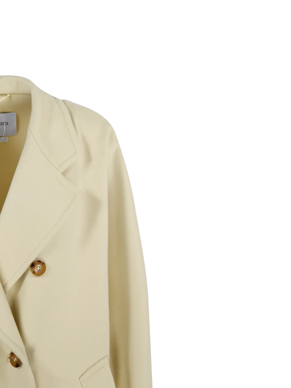 WOMAN MAXMARA YELLOW VIRGIN WOOL AIA COAT