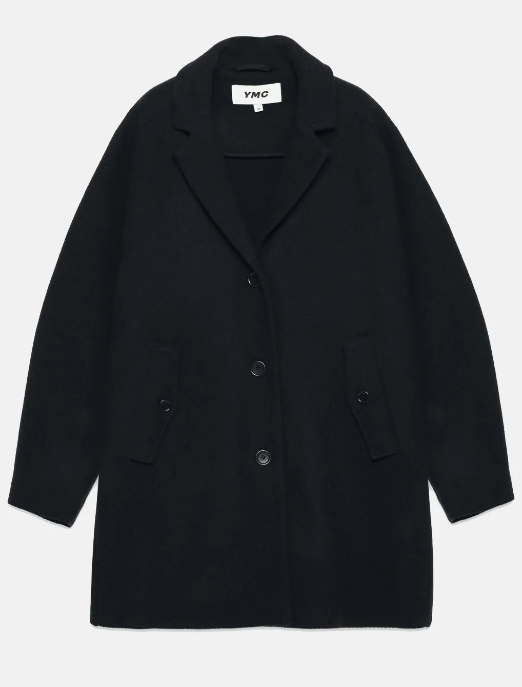 YMC Eno Wool Coat Navy