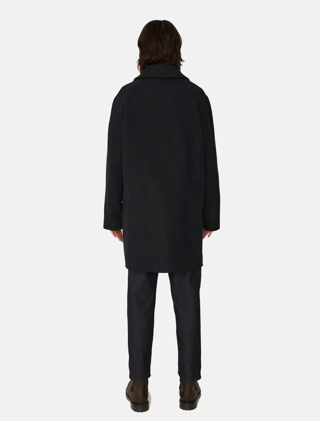 YMC Eno Wool Coat Navy